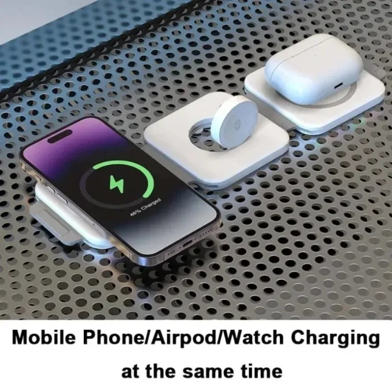3-in-1 Foldable Wireless Magnetic Charger